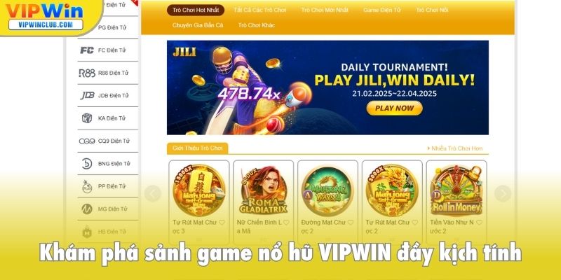 Khám phá sảnh game nổ hũ VIPWIN đầy kịch tính
