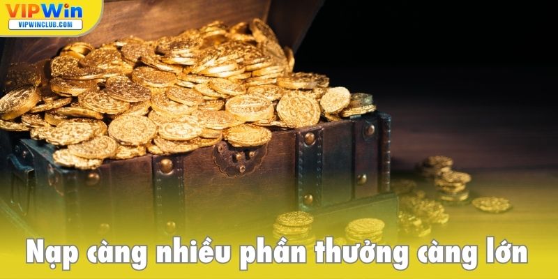 Nạp càng nhiều phần thưởng càng lớn